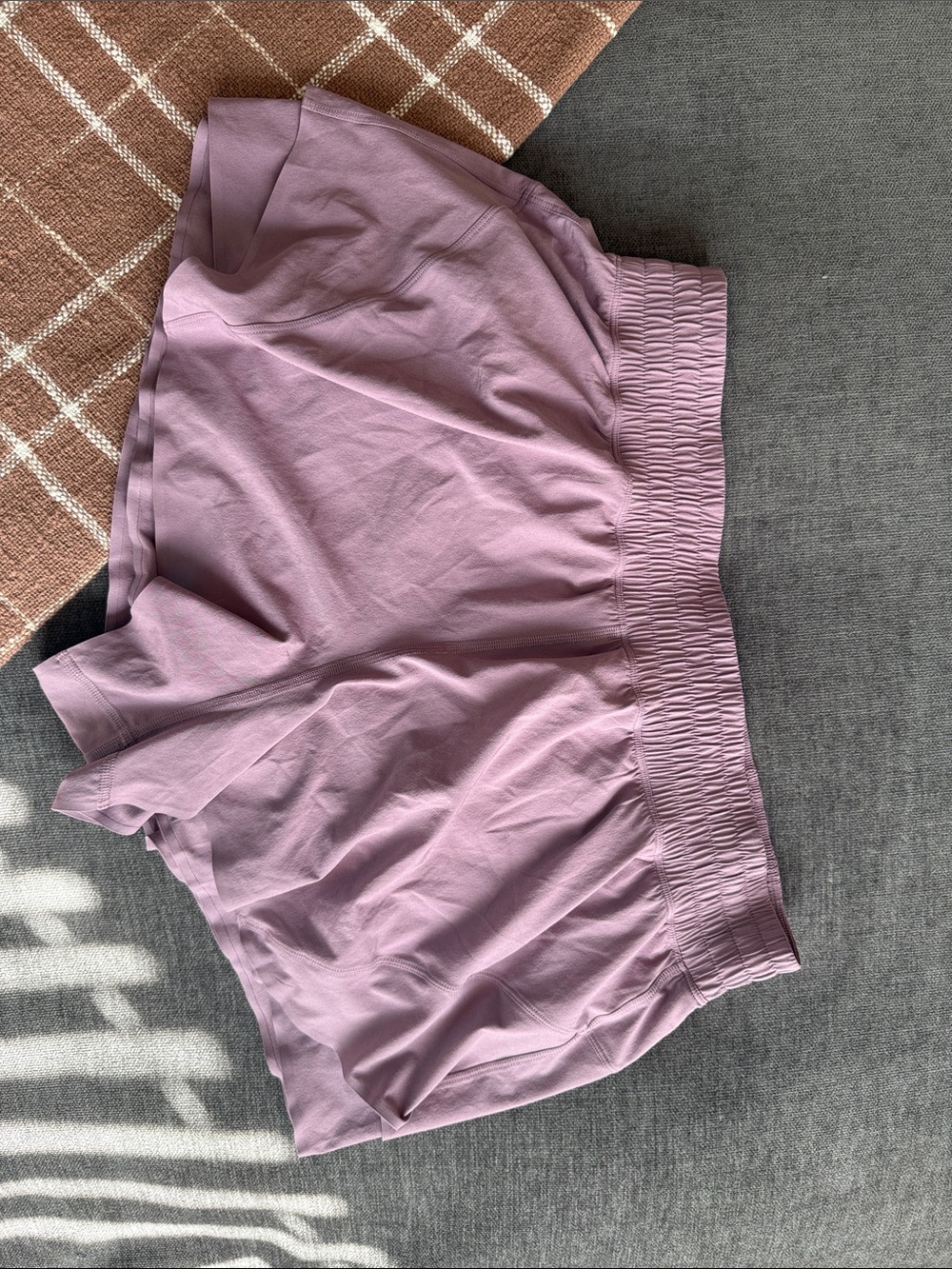 lululemon athletica Lavender Lux Shake it out shorts
